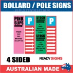Bollard Signs 1000x155